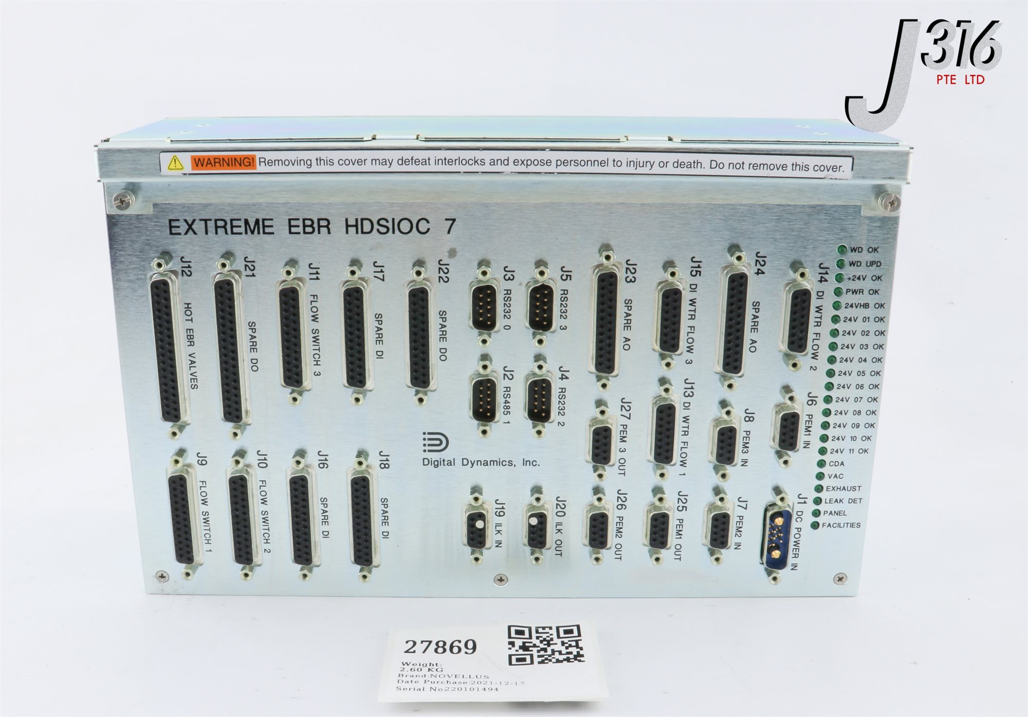 【②】 27869 NOVELLUS ASM, HD7 APT-XMM SBR 3D-LITE, EXTREME EBR HDSIOC 7